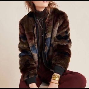 Marrakech women’s luxury faux fur camo jacket